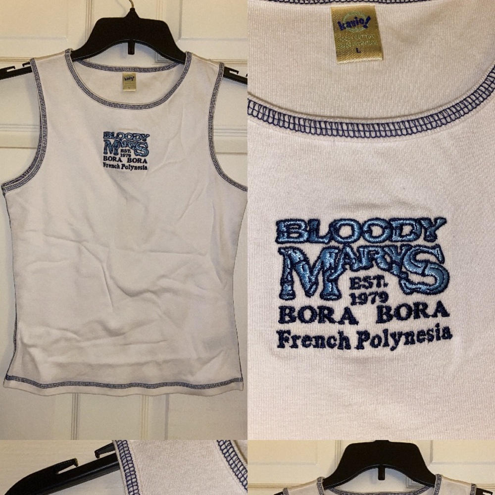 Vintage y2k White Tank Top